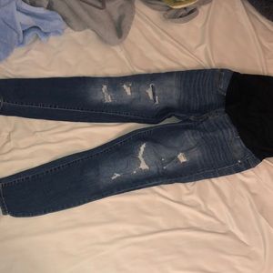 Maternity jeans with full panel